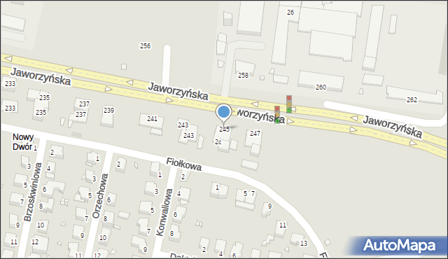 Legnica, Jagiellońska, 245, mapa Legnicy