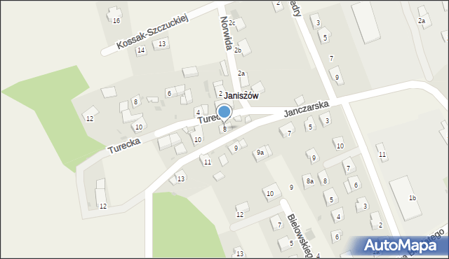 Legnickie Pole, Janczarska, 8, mapa Legnickie Pole