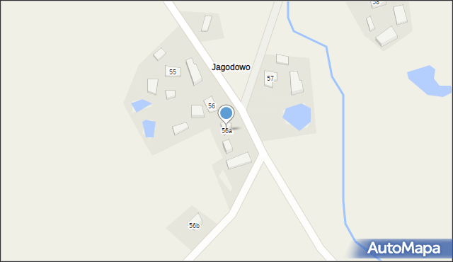 Leszczynki, Jagodowo, 56a, mapa Leszczynki