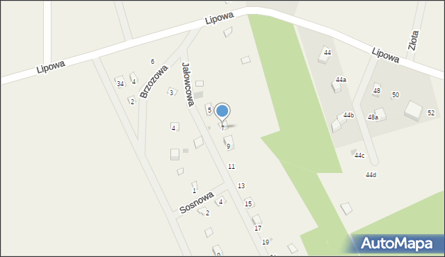 Lewinko, Jałowcowa, 7, mapa Lewinko