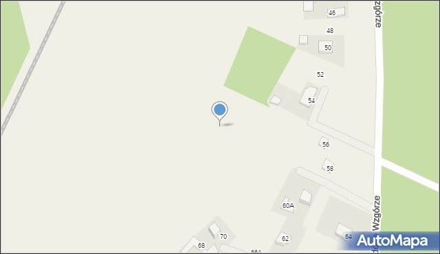 Leźno, Jagodowe Wzgórze, 54a, mapa Leźno