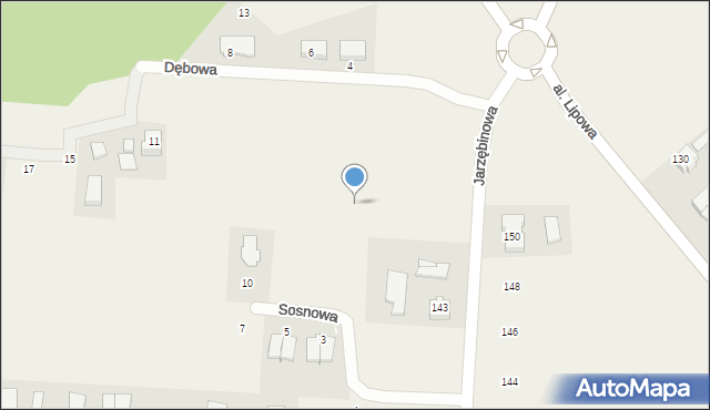 Leźno, Jarzębinowa, 149, mapa Leźno