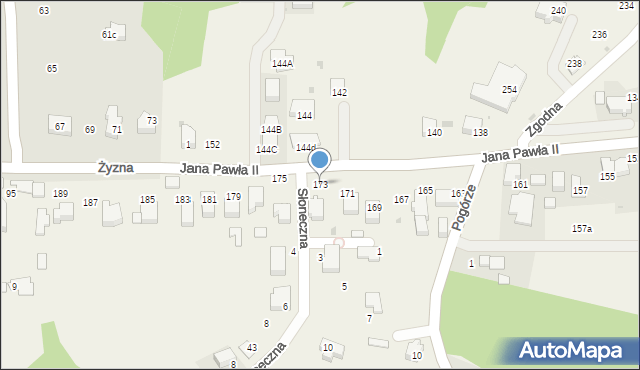 Libertów, Jana Pawła II, 173, mapa Libertów