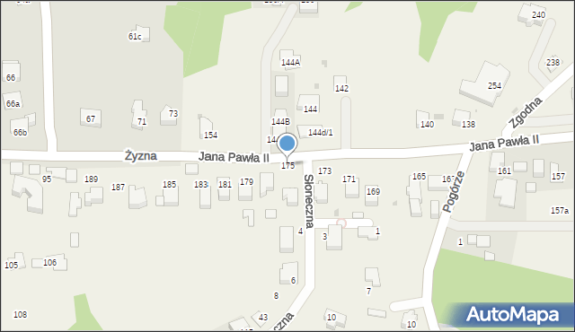 Libertów, Jana Pawła II, 175, mapa Libertów