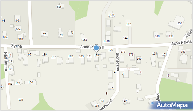 Libertów, Jana Pawła II, 179, mapa Libertów