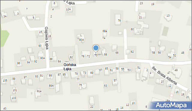 Libertów, Jana Pawła II, 70, mapa Libertów