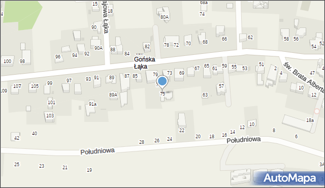 Libertów, Jana Pawła II, 75, mapa Libertów