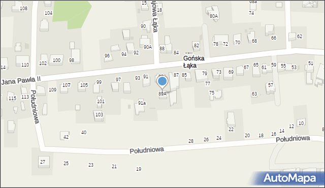 Libertów, Jana Pawła II, 89A, mapa Libertów