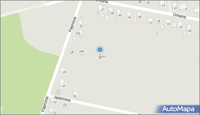 Libiąż, Jaskrowa, 38, mapa Libiąż