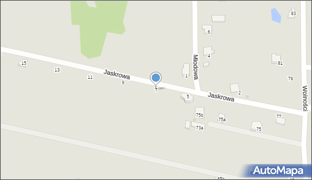 Libiąż, Jaskrowa, 7, mapa Libiąż