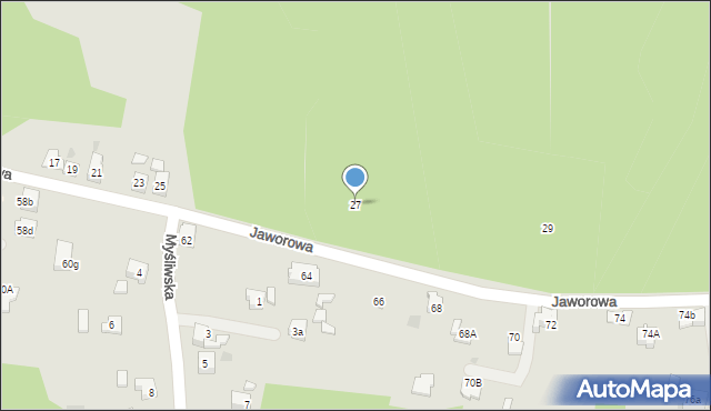 Libiąż, Jaworowa, 27, mapa Libiąż