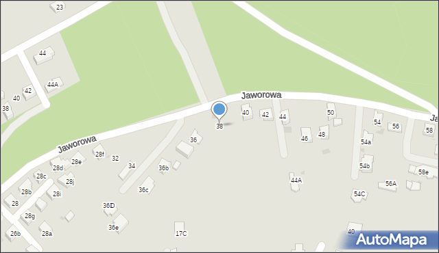 Libiąż, Jaworowa, 38, mapa Libiąż