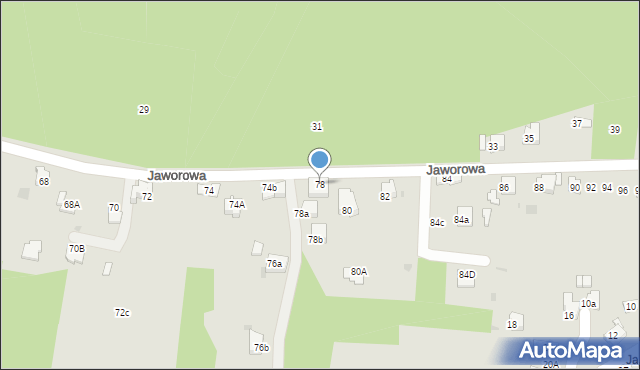 Libiąż, Jaworowa, 78, mapa Libiąż