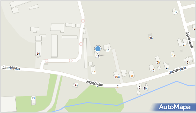 Libiąż, Jazdówka, 12, mapa Libiąż