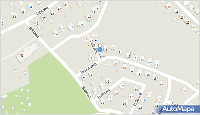 Lidzbark, Jaworowa, 3, mapa Lidzbark