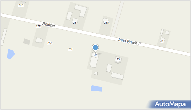 Ligowo, Jana Pawła II, 37, mapa Ligowo