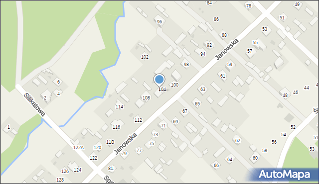 Lipa, Janowska, 106, mapa Lipa