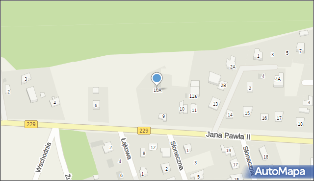 Lipinki Szlacheckie, Jana Pawła II, 10A, mapa Lipinki Szlacheckie