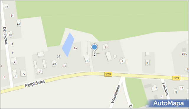 Lipinki Szlacheckie, Jana Pawła II, 2, mapa Lipinki Szlacheckie