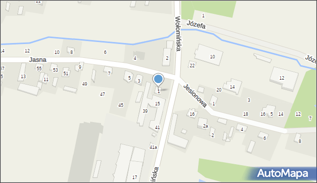 Lipka, Jasna, 1, mapa Lipka