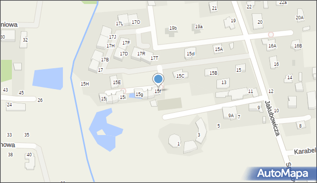 Lipków, Jakubowicza Józefa Paschalisa, 15f, mapa Lipków