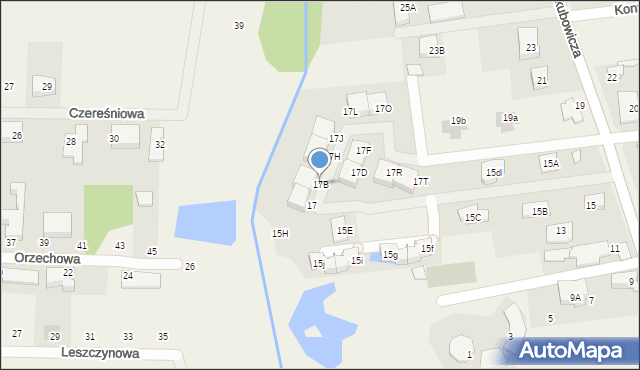 Lipków, Jakubowicza Józefa Paschalisa, 17B, mapa Lipków