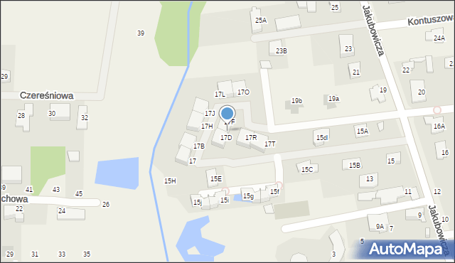Lipków, Jakubowicza Józefa Paschalisa, 17E, mapa Lipków