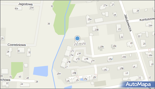 Lipków, Jakubowicza Józefa Paschalisa, 17M, mapa Lipków