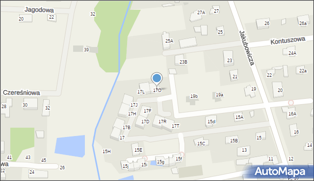 Lipków, Jakubowicza Józefa Paschalisa, 17O, mapa Lipków