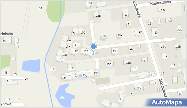 Lipków, Jakubowicza Józefa Paschalisa, 17T, mapa Lipków