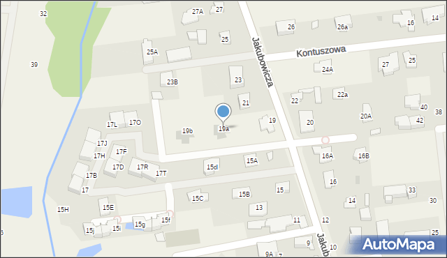 Lipków, Jakubowicza Józefa Paschalisa, 19a, mapa Lipków