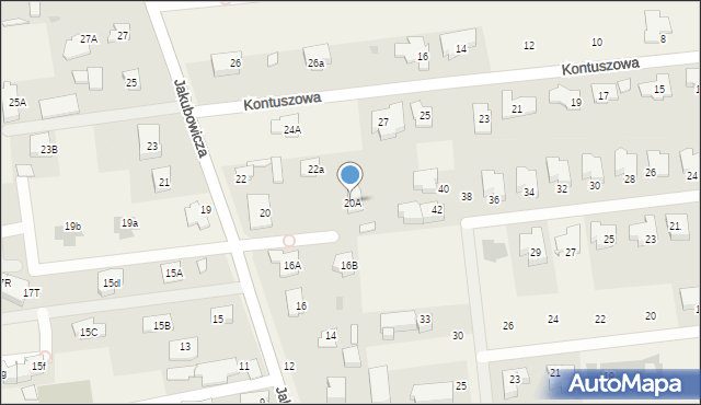 Lipków, Jakubowicza Józefa Paschalisa, 20A, mapa Lipków