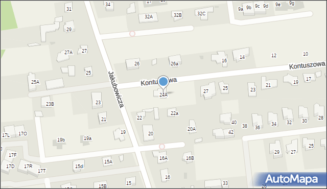 Lipków, Jakubowicza Józefa Paschalisa, 24A, mapa Lipków