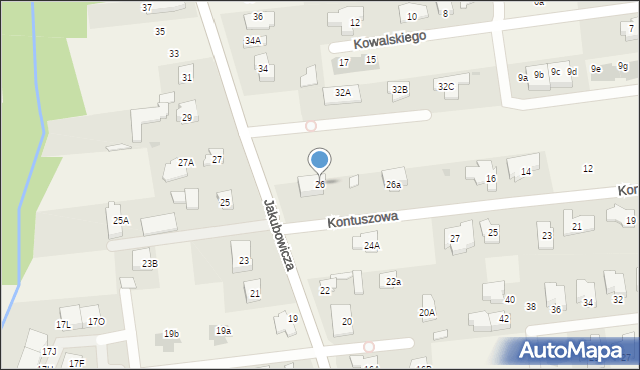 Lipków, Jakubowicza Józefa Paschalisa, 26, mapa Lipków