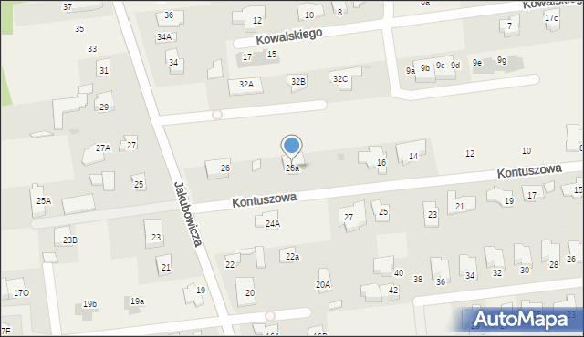 Lipków, Jakubowicza Józefa Paschalisa, 26a, mapa Lipków