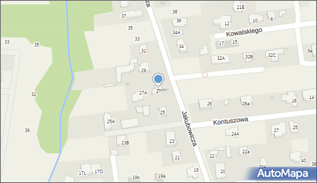 Lipków, Jakubowicza Józefa Paschalisa, 27, mapa Lipków