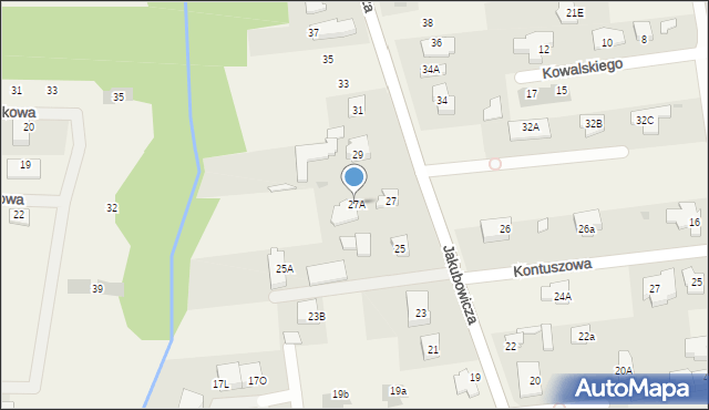 Lipków, Jakubowicza Józefa Paschalisa, 27A, mapa Lipków