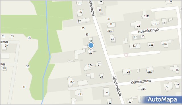 Lipków, Jakubowicza Józefa Paschalisa, 29, mapa Lipków