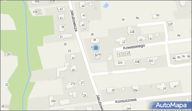 Lipków, Jakubowicza Józefa Paschalisa, 34, mapa Lipków