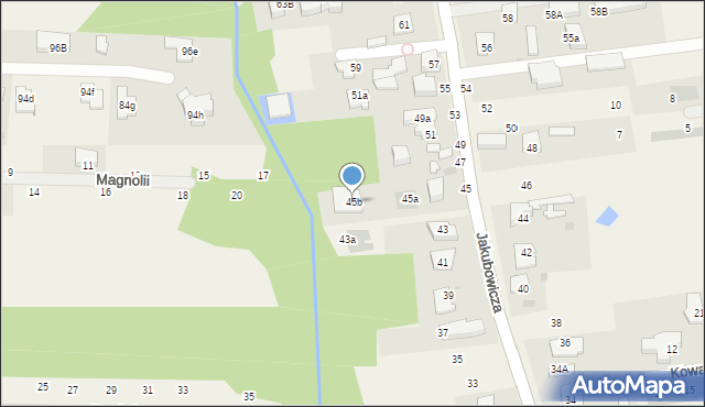 Lipków, Jakubowicza Józefa Paschalisa, 45b, mapa Lipków