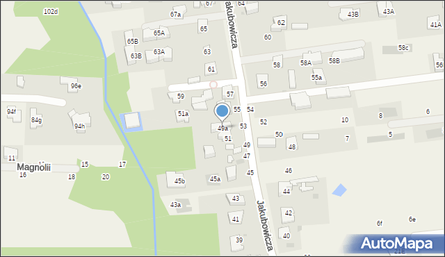 Lipków, Jakubowicza Józefa Paschalisa, 49a, mapa Lipków