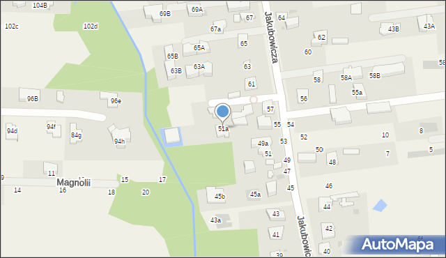 Lipków, Jakubowicza Józefa Paschalisa, 51a, mapa Lipków