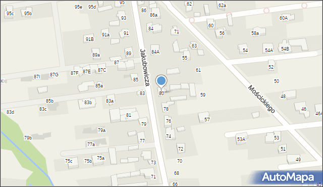 Lipków, Jakubowicza Józefa Paschalisa, 80, mapa Lipków