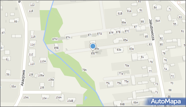 Lipków, Jakubowicza Józefa Paschalisa, 83c, mapa Lipków