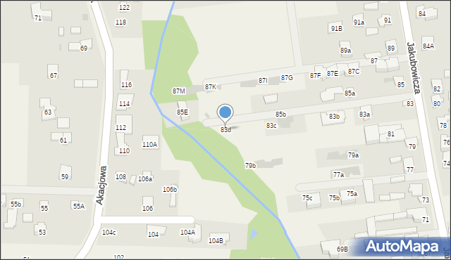 Lipków, Jakubowicza Józefa Paschalisa, 83d, mapa Lipków