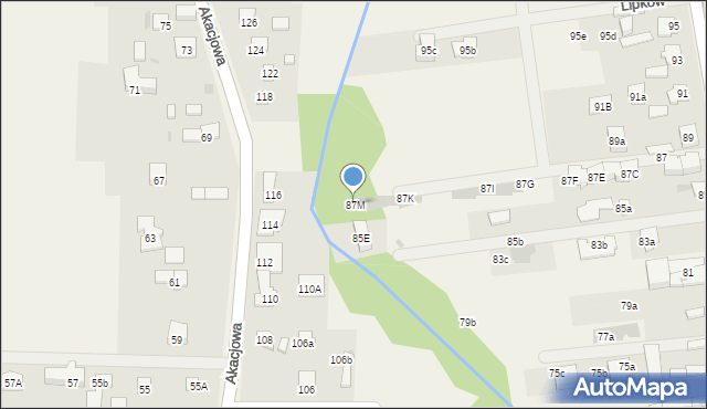 Lipków, Jakubowicza Józefa Paschalisa, 87M, mapa Lipków