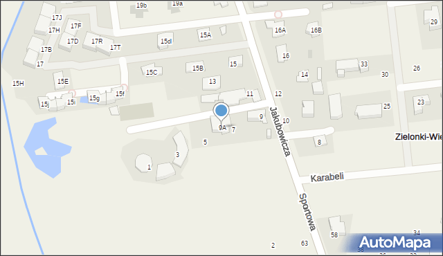Lipków, Jakubowicza Józefa Paschalisa, 9A, mapa Lipków