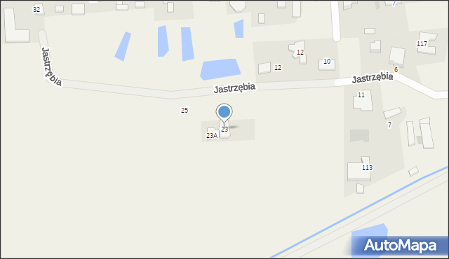 Lipków, Jastrzębia, 23, mapa Lipków