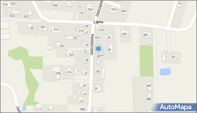 Lipno, Jastrzębska, 40, mapa Lipno