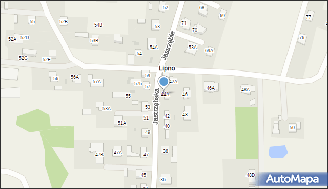 Lipno, Jastrzębska, 44A, mapa Lipno